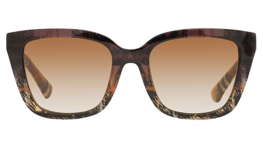 Lunettes de soleil Burberry Femme Marron Carré be4487 Face