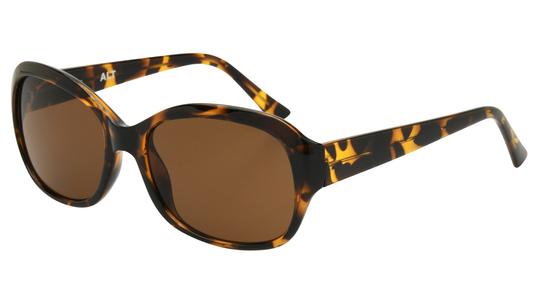 Lunettes de soleil Alternance Femme Écaille Rectangle alt18205 Trois-Quart