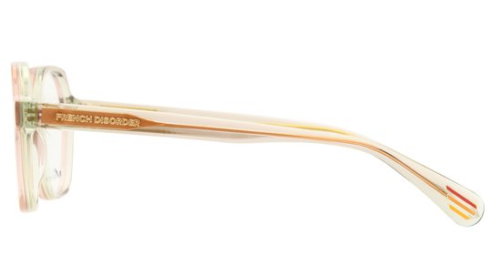 Lunettes de vue French Disorder Femme Marron Carré Fd2507 Gauche