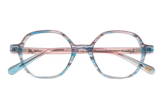Lunettes de vue Disney Princesses  Bleu Wayfarer DPAA246C65 Face