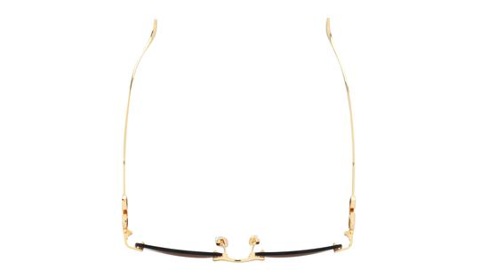 Lunettes de soleil Valentino Femme Or Ovale Vg0032S Dessus