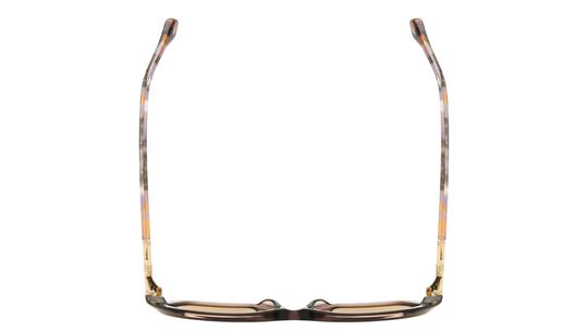 Lunettes de soleil ba&sh Femme Marron Rectangle LEONCE Dessus