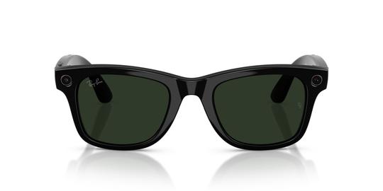 Lunettes de soleil Ray-Ban Meta Mixte Noir Carré Rw4012 Gauche