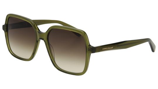 Lunettes de soleil Longchamp Femme Vert Carré lo808s Trois-Quart