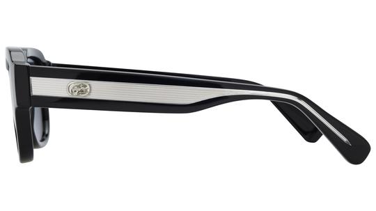 Lunettes de soleil Lacoste Mixte Noir Rectangle L6090S Gauche