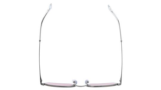 Lunettes de soleil Ray-Ban Mixte Gris Rectangle RB3728 Dessus