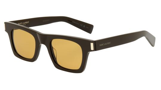 Lunettes de soleil Saint Laurent Mixte Marron Rectangle SL Trois-Quart