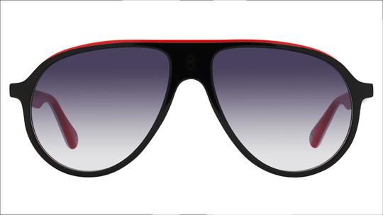 Lunettes de soleil Signature Krys Homme Noir Aviateur Brad Face