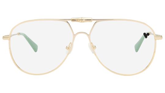 Lunettes de vue Longchamp Femme Or Aviateur LO2187 Face