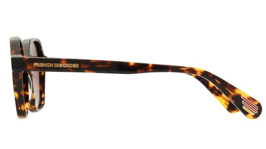 Lunettes de soleil French Disorder Femme Écaille Carré Fd2507/S Gauche