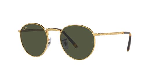 Lunettes de soleil Ray-Ban Mixte Or Pantos RB3637 Trois-Quart