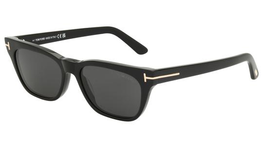 Lunettes de soleil Tom Ford Mixte Noir Rectangle FT1362 Trois-Quart
