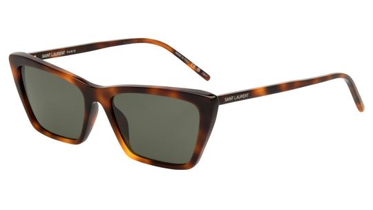 Lunettes de soleil Saint Laurent Mixte Écaille Rectangle SL Trois-Quart