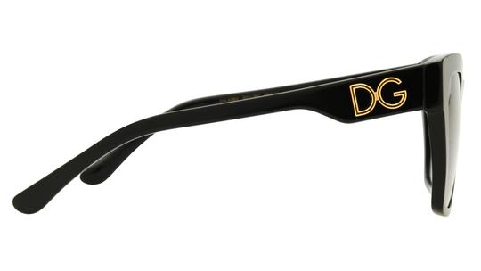 Lunettes de soleil  Femme Noir Carré dg4384 Droite