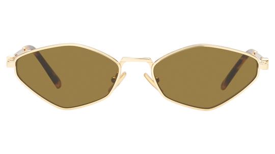 Lunettes de soleil Miu Miu Femme Or Angulaire MU Face