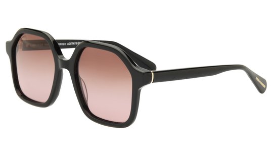 Lunettes de soleil French Disorder Femme Noir Carré Fd2504/S Trois-Quart