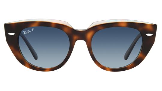 Lunettes de soleil Ray-Ban Femme Or Papillon RB2286 Face