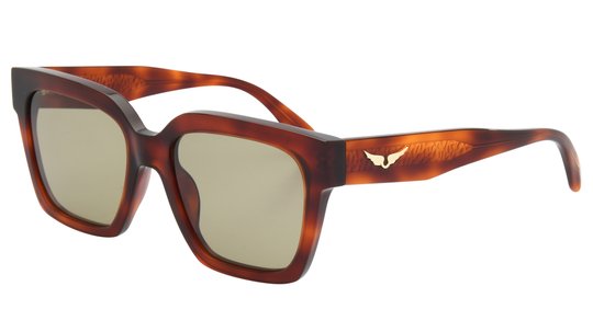 Lunettes de soleil Zadig & Voltaire Femme Écaille Carré Szv407 Trois-Quart