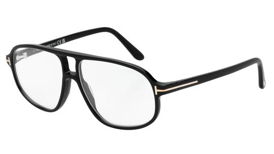 Lunettes de vue Tom Ford Homme Noir Aviateur FT6082-B Trois-Quart