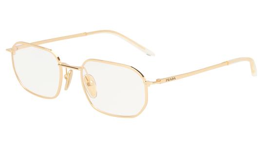 Lunettes de vue Prada Homme Or Ovale prd51v Trois-Quart