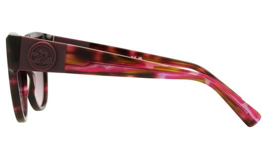 Lunettes de soleil Longchamp Femme Marron Ronde lo779s Gauche