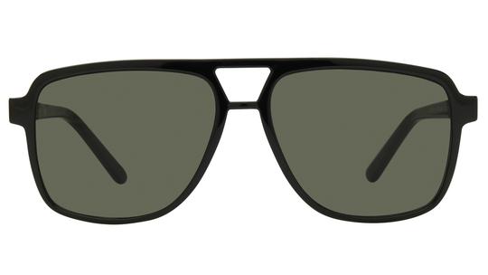 Lunettes de soleil Alternance Mixte Noir Aviateur alt26201 Face