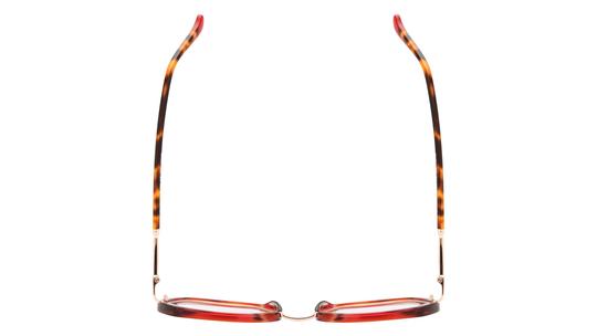 Lunettes de vue Signature Krys Femme Rouge Tonneau Kis2608 Dessus