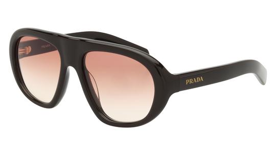 Lunettes de soleil Prada Femme Marron Aviateur Prc05S Trois-Quart
