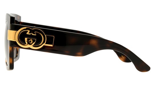 Lunettes de soleil Gucci Femme Écaille Carré Gg1688S Gauche