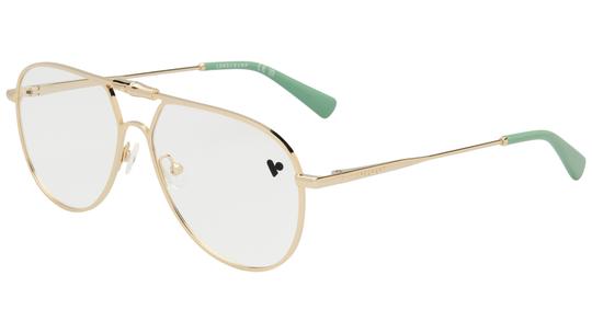 Lunettes de vue Longchamp Femme Or Aviateur LO2187 Trois-Quart