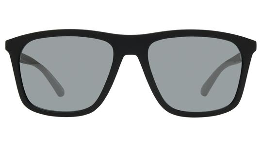 Lunettes de soleil Emporio Armani Homme Noir Rectangle EA4237 Face