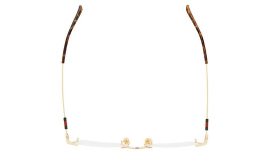 Lunettes de vue Gucci Homme Or Rectangle Gg2099O Dessus