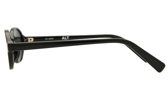 Lunettes de soleil Alternance Femme Noir Ovale Alt26206 Gauche