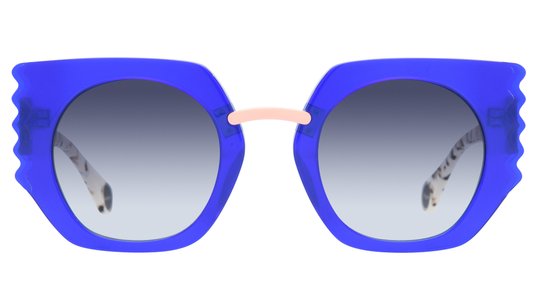 Lunettes de soleil WOOW Femme Bleu Carré Superswimm1 Face