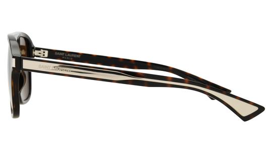 Lunettes de soleil Saint Laurent Mixte Écaille Aviateur sl Gauche