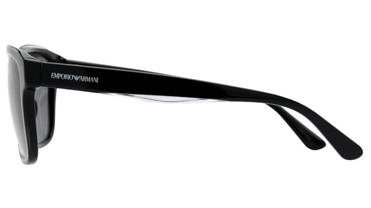 Lunettes de soleil Emporio Armani Homme Noir Rectangle EA4208 Gauche