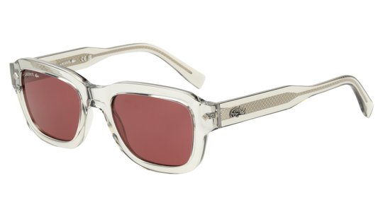 Lunettes de soleil Lacoste Mixte Gris Ovale L6048S Trois-Quart