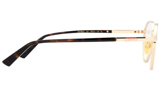 Lunettes de vue Gucci Homme Or Ronde GG1963O Droite