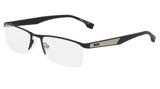 Lunettes de vue Boss Homme Noir Rectangle Boss1770 Trois-Quart