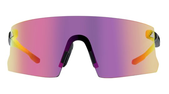 Lunettes de soleil Adidas Mixte Noir Rectangle SP0090 Face