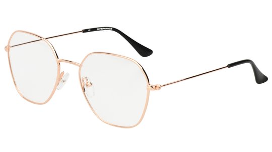 Lunettes de vue Alternance Femme Or Carré Alt21111 Trois-Quart