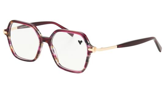 Lunettes de vue Longchamp Femme Violet Carré LO2782 Trois-Quart