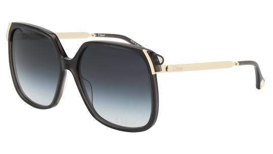Lunettes de soleil Chloé Femme Gris Rectangle CH0286S Trois-Quart
