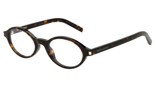 Lunettes de vue Saint Laurent Femme Écaille Ovale Sl Trois-Quart