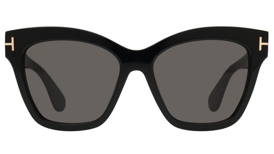 Lunettes de soleil Tom Ford Femme Noir Papillon Ft1217 Face