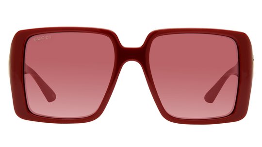 Lunettes de soleil Gucci Femme Rouge Carré Gg1692S Face