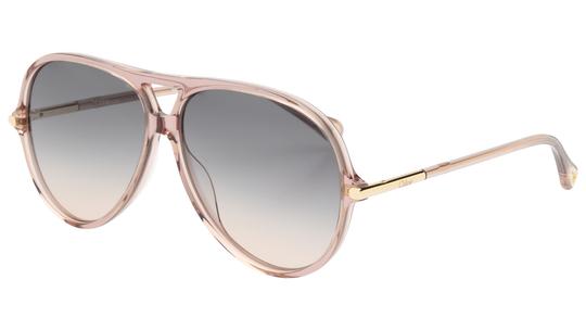 Lunettes de soleil Chloé Femme Rose Aviateur Ch0395S Trois-Quart