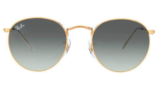 Lunettes de soleil Ray-Ban Homme Or Ronde RB3447 Face