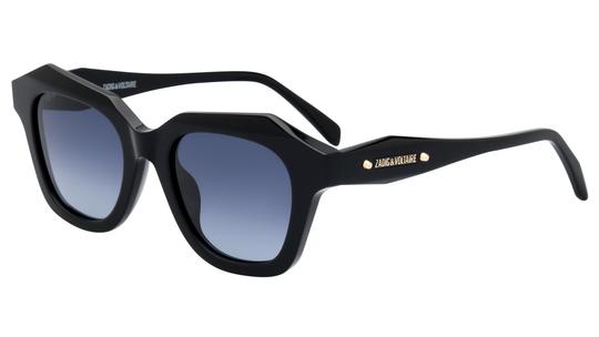 Lunettes de soleil Zadig & Voltaire Femme Noir Papillon SZV468V Trois-Quart
