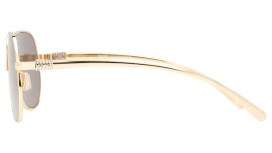 Lunettes de soleil Miu Miu Femme Or Aviateur MU Gauche